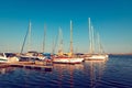 BOATS IN PORT Royalty Free Stock Photo