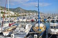 Boats in Port de Sitges, Barcelona Royalty Free Stock Photo