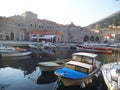 Boats in a port in Dubrovnik.