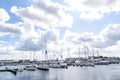 Boats in the port in Gdynia Poland