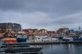 Tromso harbour in winter Royalty Free Stock Photo