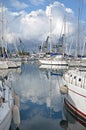 Boats in port of Palermo Royalty Free Stock Photo