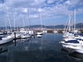 Boats in the port of Vigo, Galicia Royalty Free Stock Photo
