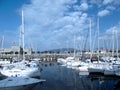 Boats in the port of Vigo, Galicia