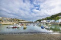 Boats in Porthlevan historic fishing port