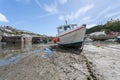 Boats in porthleven harbour Royalty Free Stock Photo