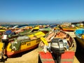 Boats in Punta de Choros, Chile