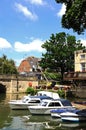 Boats on River Avon, Oxford. Royalty Free Stock Photo