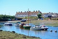 Boats on the River Axe, Axmouth. Royalty Free Stock Photo