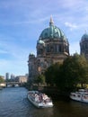 Boats on the River Danube in Berlin