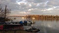 Boats on the river Danube