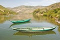 Boats on River Duero Portugal Royalty Free Stock Photo