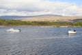 Boats On The River Lochy Near Fort William, Scotland.