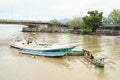 Boats on river in Manado