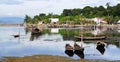 The boats on the river, sea, lake Royalty Free Stock Photo