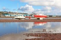 Boats on the River Teign at low tide Royalty Free Stock Photo
