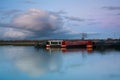 Boats on river Thames near Oxford. Royalty Free Stock Photo