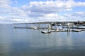 Boats on Rockland Harbor in Maine Royalty Free Stock Photo