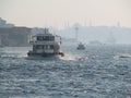 Boats in rough water