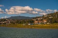 Boats and sailboats on the Valle de Bravo dam Royalty Free Stock Photo