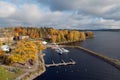 Boats on The Saimaa Lake. Puumala. Finland