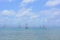 Boats in San Blas archipelago, PanamÃÂ¡ Royalty Free Stock Photo