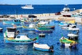 Boats in San Pawl bay, Malta. Royalty Free Stock Photo