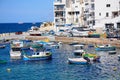 Boats in San Pawl harbour, Malta. Royalty Free Stock Photo