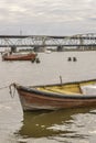 Boats at Santa Lucia River in Montevideo Uruguay Royalty Free Stock Photo