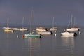 Boats at Andernos-les-bains in France Royalty Free Stock Photo