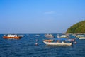 Boats at sea