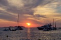 Sunset at Ibiza Royalty Free Stock Photo