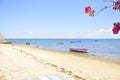 Boats and sea landscape of mozambique island