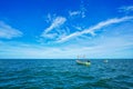 Boats in the sea near Pran Buri, Thailand