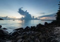 Boats in the Sea at Sunset, Saint Lucia