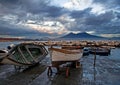 Boats on seacoast in Naples