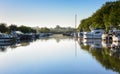 Boats at Sharpness Marina, Gloucestershire 6 Royalty Free Stock Photo