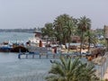 Boats on the Shatt al-Arab River Royalty Free Stock Photo