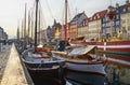 The boats and ships in Nyhavn, Copenhagen.