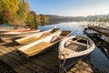 Boats on the shore of the BurgÃÂ¤schisee lake BurgÃÂ¤schi, Switzerland Royalty Free Stock Photo