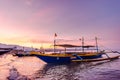 Boats at the shore of Morong, Bataan, Philippines Royalty Free Stock Photo