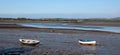 Boats on shore River Lune at Sunderland Point