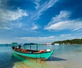 Boats in Sihanoukville Royalty Free Stock Photo