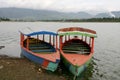 Boats in Situ Cileunca, Pangalengan, West Java, Indonesia. Royalty Free Stock Photo