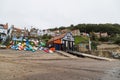 Boats on the slipway of Runswick Bay