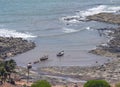 Boats in a small Indian Coastal Village in Konkan Region