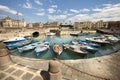 Boats in the small port of Syracuse, Sicily (Italy)