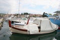 Boats in a small tranquil village port