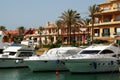 Boats in Sotogrande marina. Royalty Free Stock Photo