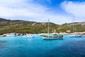 Boats at Spargi Island, Archipelago of Maddalena, Sardinia